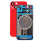 Apple iPhone 14 - Cache batterie + Puce de chargement sans fil + NFC (Rouge)