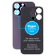 Apple iPhone 14 Pro - Verre du boîtier arrière avec plus grand trou pour l'appareil photo (violet foncé)