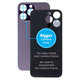 Apple iPhone 14 Pro Max - Verre du boîtier arrière avec plus grand trou pour l'appareil photo (violet foncé)