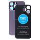 Apple iPhone 14 Pro Max - Verre du boîtier arrière avec plus grand trou pour l'appareil photo (violet foncé)