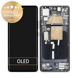 Motorola Edge 30 Fusion XT2243 - Écran LCD + Écran Tactile + Cadre (Gris Cosmique) - 5D68C21527 Genuine Service Pack