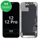 Écran In-Cell HD+ pour iPhone 12, 12 Pro, Tactile avec cadre