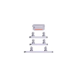 Apple iPhone 14 Pro Max - Boutons latéraux (Argent)
