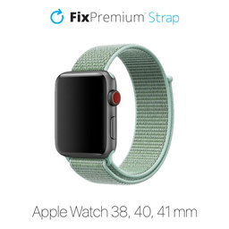 FixPremium - Bracelet en nylon pour Apple Watch (38, 40 et 41 mm), turquoise