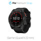 FixPremium - Bracelet en silicone pour Garmin (QuickFit 22 mm), noir