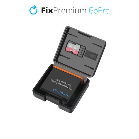 FixPremium - Étui pour batterie et carte mémoire GoPro Hero 10, noir