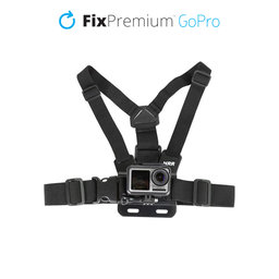 FixPremium - Support de corps pour GoPro, noir