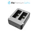 FixPremium - Station de charge pour 2 batteries GoPro (Hero (2018)/Hero 5/Hero 6/Hero 7/Hero 8), noir