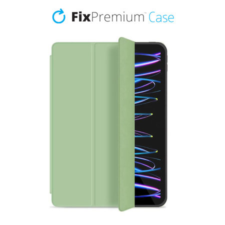 FixPremium - Étui à rabat en silicone pour iPad Pro 12,9" (4e, 5e génération), vert