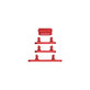 Apple iPhone 14 Plus - Boutons latéraux (Rouge)