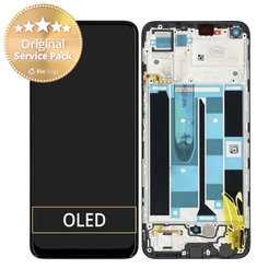 Realme 8 RMX3085 - Écran LCD + Écran Tactile + Cadre (Cyber Black) - 4906919 Genuine Service Pack