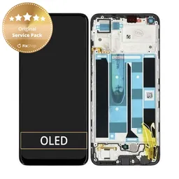 Realme 8 RMX3085 - Écran LCD + Écran Tactile + Cadre (Cyber Black) - 4906919 Genuine Service Pack