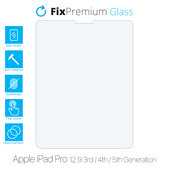 FixPremium Glass - Verre trempé pour Apple iPad Pro 12,9" (3e génération 2018, 4e génération 2020, 5e génération 2021, 6e génération 2022)