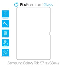 FixPremium Glass - Verre trempé pour Samsung Galaxy Tab S7 FE et S8 Plus