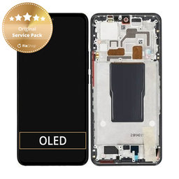 Xiaomi 12T Pro 22081212UG - Écran LCD + Écran Tactile + Cadre (Noir) - 560003L12U00 Genuine Service Pack