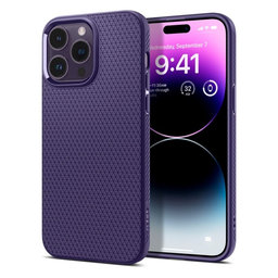 Spigen - Étui Liquid Air pour iPhone 14 Pro, Deep Purple