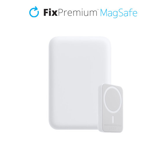 FixPremium - MagSafe PowerBank 5000mAh, blanc