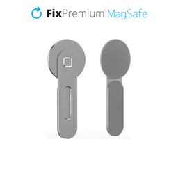 FixPremium - Support MagSafe pour iPhone pour ordinateur portable, argent