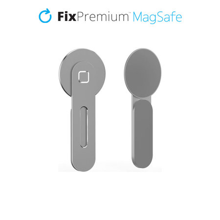 FixPremium - Support MagSafe pour iPhone pour ordinateur portable, argent