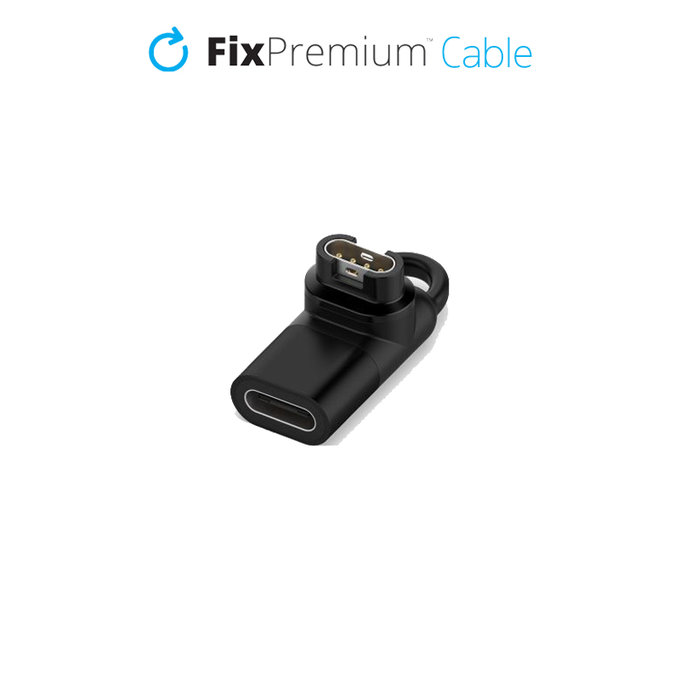 FixPremium - Réduction USB-C pour port Garmin pour montre, noir