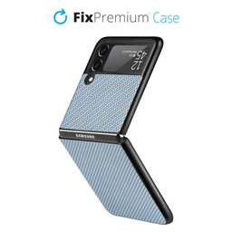 FixPremium - Coque Carbone pour Samsung Galaxy Z Flip 3, bleu