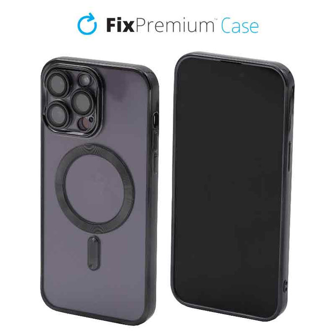 FixPremium - Coque Crystal avec MagSafe pour iPhone 13 Pro Max, noir