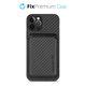 FixPremium - Étui Carbon s MagSafe Wallet pour iPhone 12 Pro Max, noir