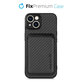 FixPremium - Étui Carbon s MagSafe Wallet pour iPhone 13 mini, noir