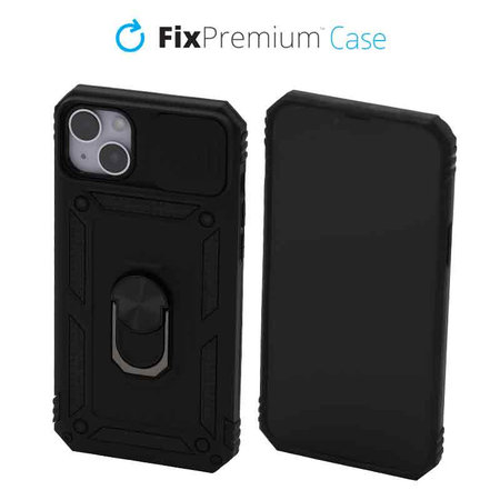 FixPremium - Étui CamShield pour iPhone 14 Plus, noir