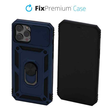 FixPremium - Coque CamShield pour iPhone 12 Pro Max, bleue