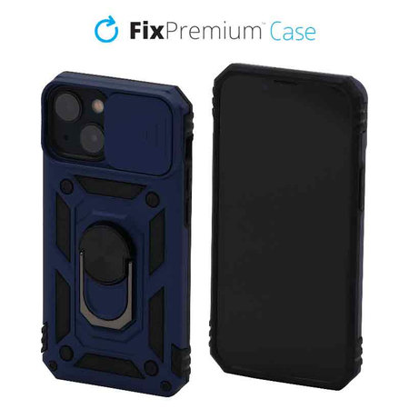 FixPremium - Coque CamShield pour iPhone 13 mini, bleue