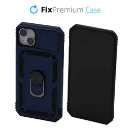 FixPremium - Étui CamShield pour iPhone 14 Plus, bleu