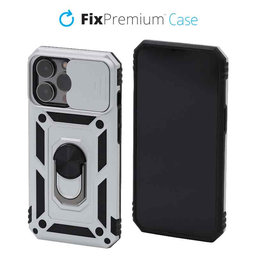 FixPremium - Coque CamShield pour iPhone 13 Pro, blanc