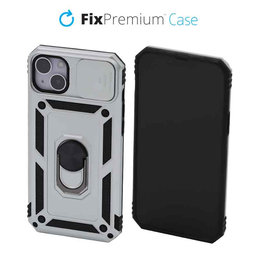 FixPremium - Coque CamShield pour iPhone 14 Plus, blanc