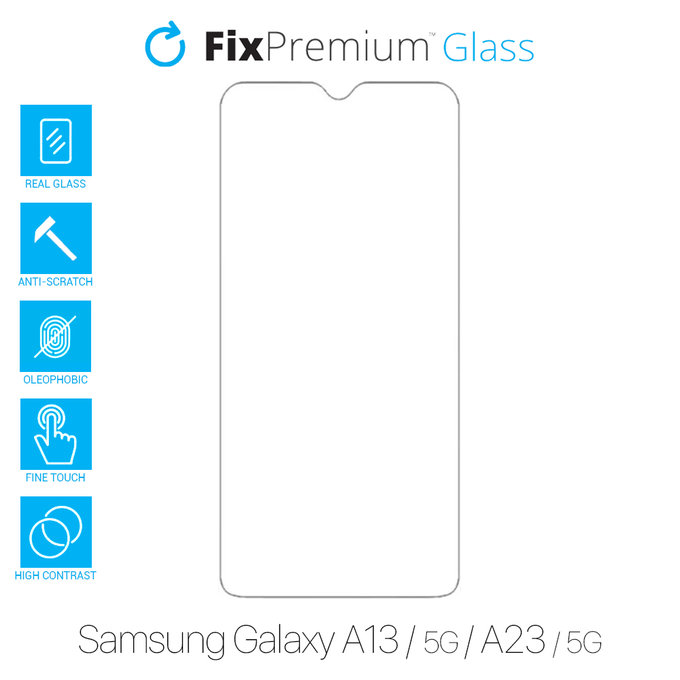 FixPremium Glass - Verre trempé pour Samsung Galaxy A13, A13 5G, A23 & A23 5G