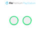 FixPremium - Capuchons de poignée pour manette PS4/PS5 - Set 2pcs, vert transparent
