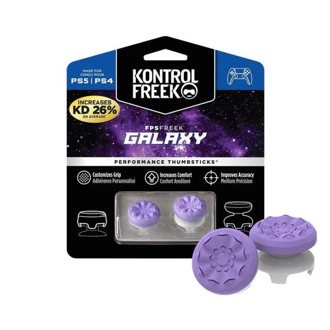 FixPremium - Capuchons de poignée de manette étendus PS4/PS5 - Set 2pcs, violet