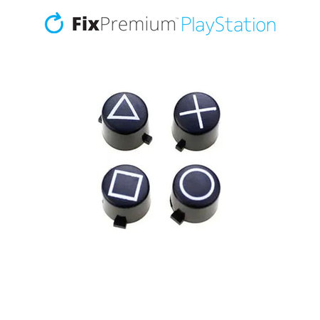 FixPremium - Boutons rétro pour PS5 DualSense, noirs