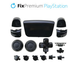 FixPremium - Éléments décoratifs de luxe pour PS5 DualSense, noir