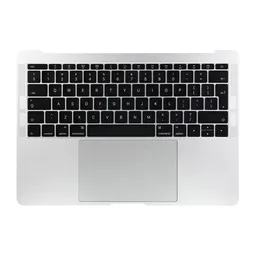 Apple MacBook Pro 13" A1708 (Fin 2016 - Mi 2017) - Cadre clavier supérieur + clavier UK + microphone + trackpad + haut-parleurs (argent)