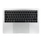 Apple MacBook Pro 13" A1708 (Fin 2016 - Mi 2017) - Cadre clavier supérieur + clavier UK + microphone + trackpad + haut-parleurs (argent)