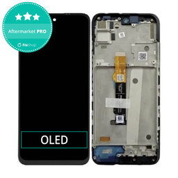 Motorola Moto G71 XT2169 - Écran LCD + Écran Tactile + Cadre (Noir Fer) OLED