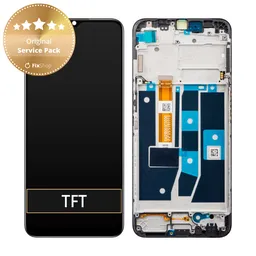 Oppo A54s CPH2273 - Écran LCD + Écran Tactile + Cadre (Noir) - 4908020 Genuine Service Pack