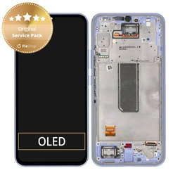 Samsung Galaxy A34 5G A346B - Écran LCD + Ecran Tactile + Cadre (Violet Clair) - GH82-31200D, GH82-31201D Genuine Service Pack