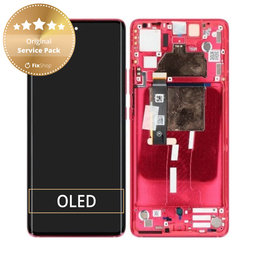 Motorola Edge 30 Fusion - Écran LCD + Ecran Tactile + Cadre (Viva Magenta) - 5D68C22034 Genuine Service Pack