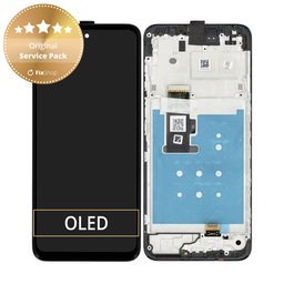 Motorola Moto G13 - Écran LCD + Écran Tactile + Cadre (Charbon Mat) - 5D68C22318 Genuine Service Pack