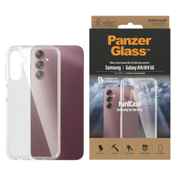 Étui HardCase AB pour Samsung Galaxy A14/A14 5G, Transparent, PanzerGlass