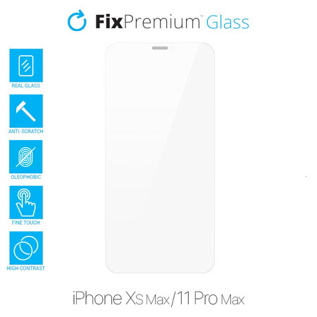 FixPremium Glass - Verre trempé pour iPhone XS Max et 11 Pro Max