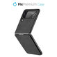FixPremium - Coque Carbone pour Samsung Galaxy Z Flip 2, noir