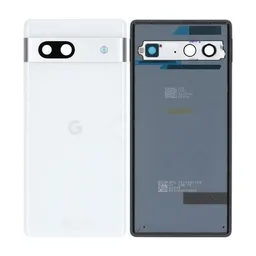 Google Pixel 7a - Cache batterie (Snow) - G949-00389-00 Genuine Service Pack